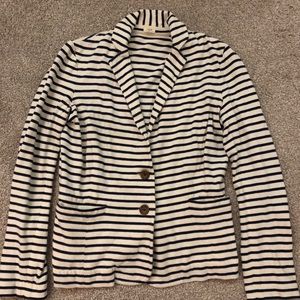 J Crew Maritime Striped Cotton Schoolboy Blazer XS